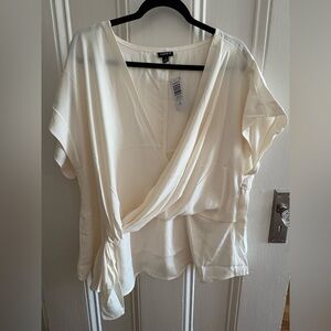 Torrid Ivory V-Neck Top